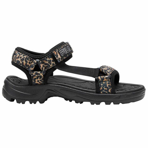 Fila Women's Brown Leopard Strap Sandal - Picture 2 of 6